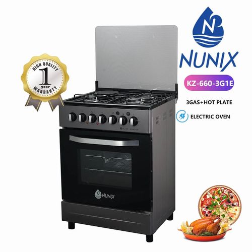 Nunix 60×60 3+1 Free Standing Cooker with Electric oven